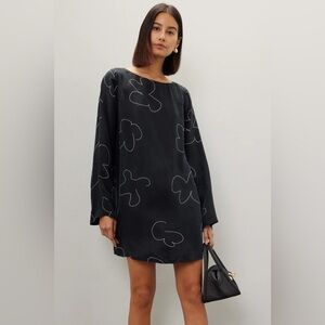 Madewell Black Long Sleeve Mini Dress